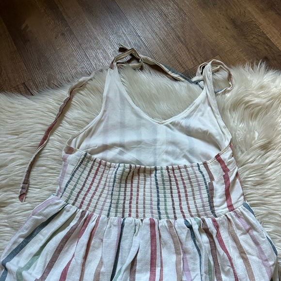 AMERICAN EAGLE Striped Halter Smocked Dress - Picture 6 of 6